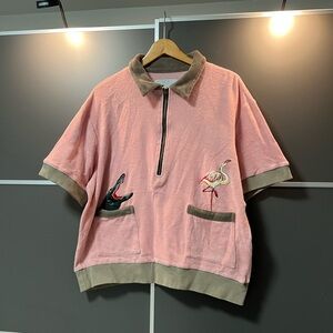 Tombolo Flamingo Tartare Cabana Shirt Large